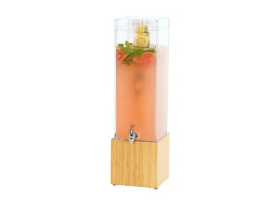 Bamboo 3 Gallon Beverage Dispenser with Infusion Chamber